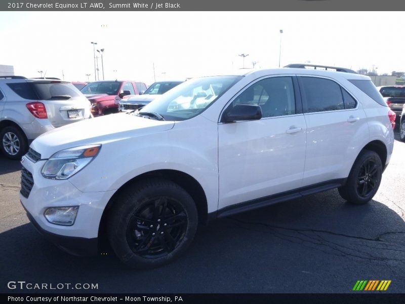 Summit White / Jet Black 2017 Chevrolet Equinox LT AWD