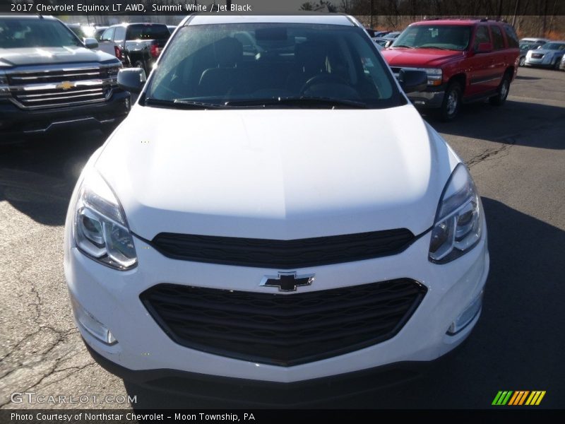 Summit White / Jet Black 2017 Chevrolet Equinox LT AWD