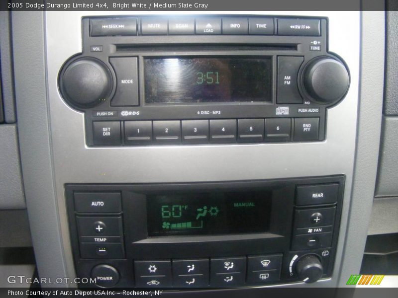 Bright White / Medium Slate Gray 2005 Dodge Durango Limited 4x4