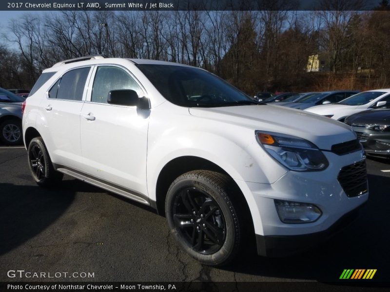 Summit White / Jet Black 2017 Chevrolet Equinox LT AWD