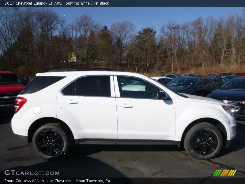 Summit White / Jet Black 2017 Chevrolet Equinox LT AWD