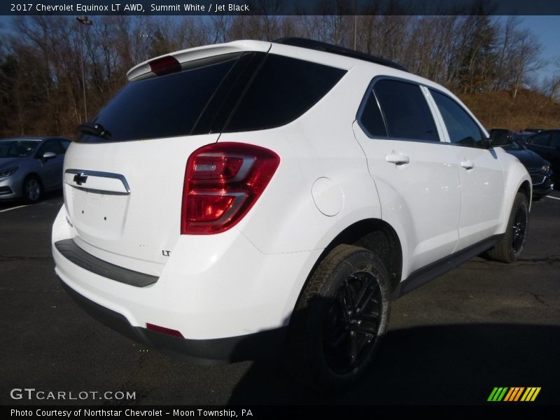 Summit White / Jet Black 2017 Chevrolet Equinox LT AWD