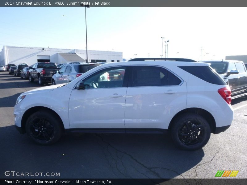 Summit White / Jet Black 2017 Chevrolet Equinox LT AWD