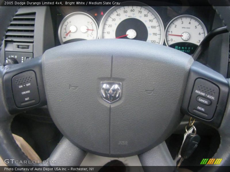 Bright White / Medium Slate Gray 2005 Dodge Durango Limited 4x4