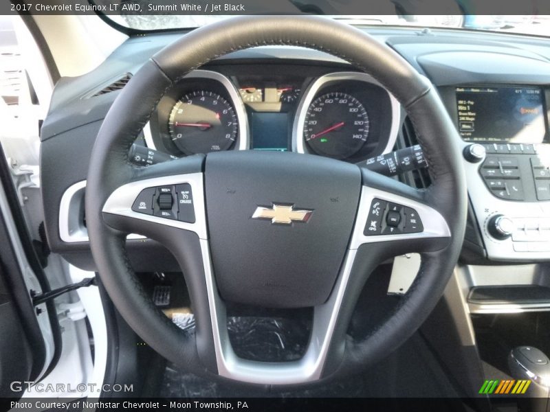 Summit White / Jet Black 2017 Chevrolet Equinox LT AWD