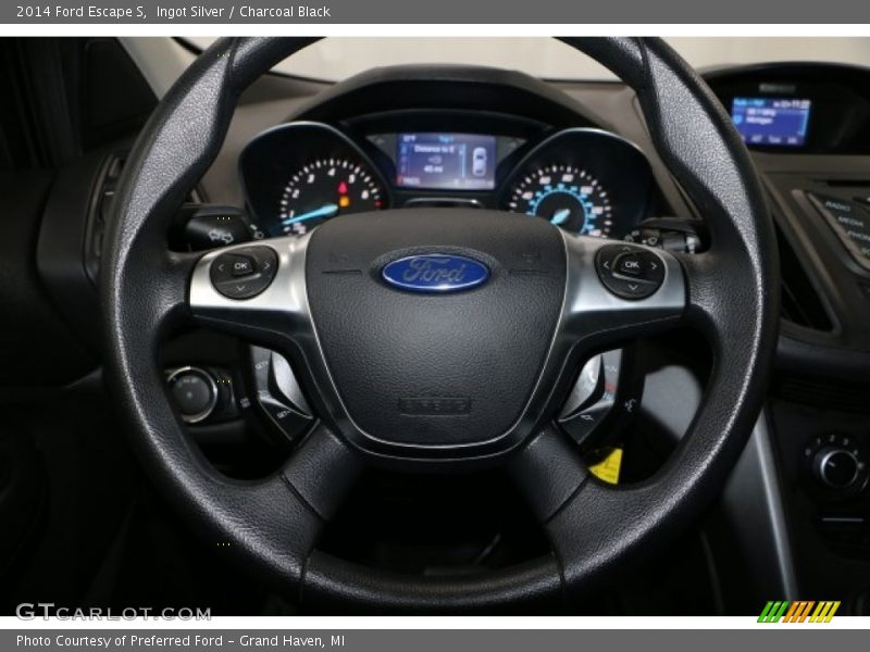 Ingot Silver / Charcoal Black 2014 Ford Escape S