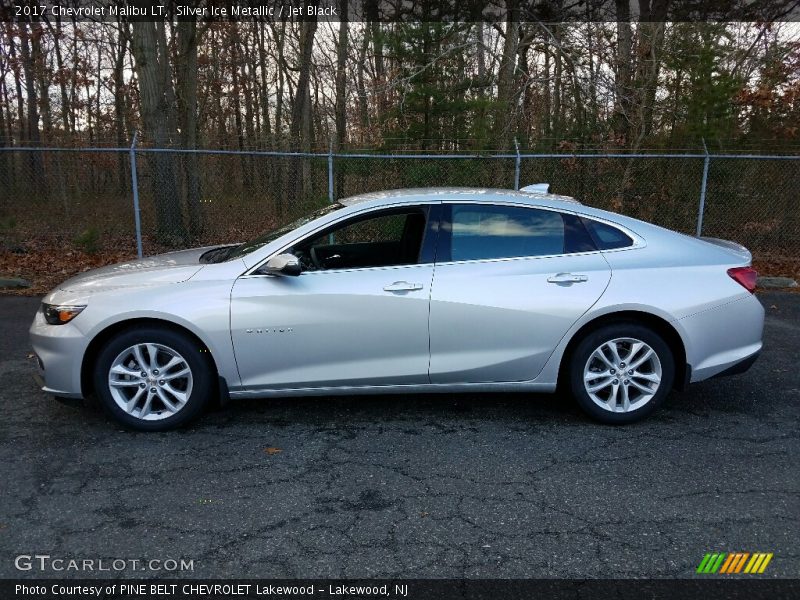 Silver Ice Metallic / Jet Black 2017 Chevrolet Malibu LT