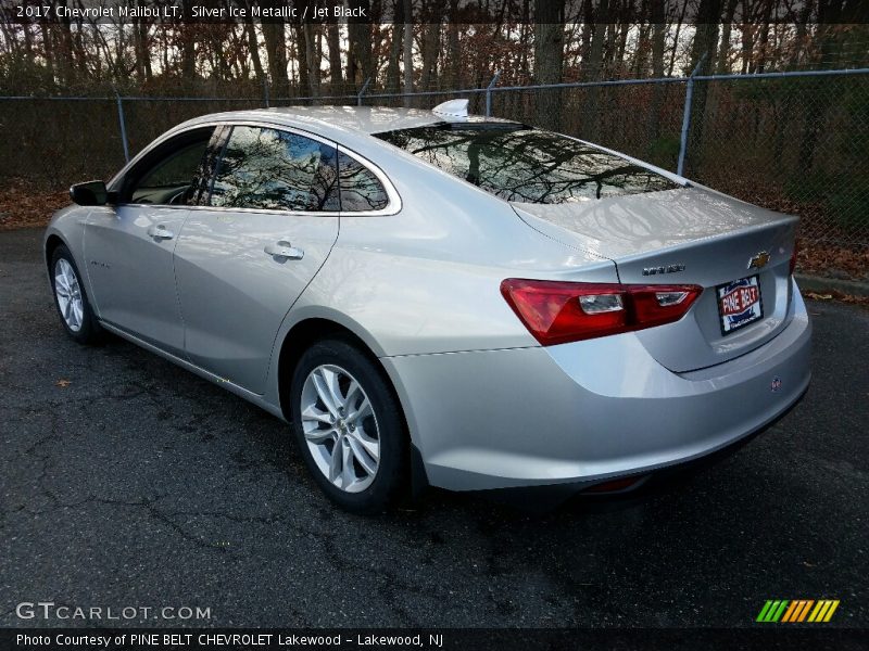 Silver Ice Metallic / Jet Black 2017 Chevrolet Malibu LT