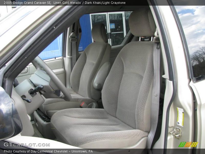 Linen Gold Metallic / Dark Khaki/Light Graystone 2005 Dodge Grand Caravan SE