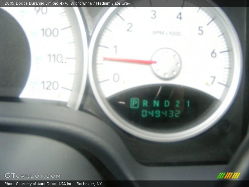 Bright White / Medium Slate Gray 2005 Dodge Durango Limited 4x4