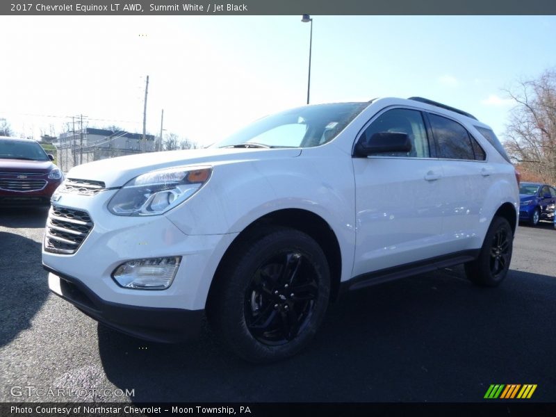 Summit White / Jet Black 2017 Chevrolet Equinox LT AWD