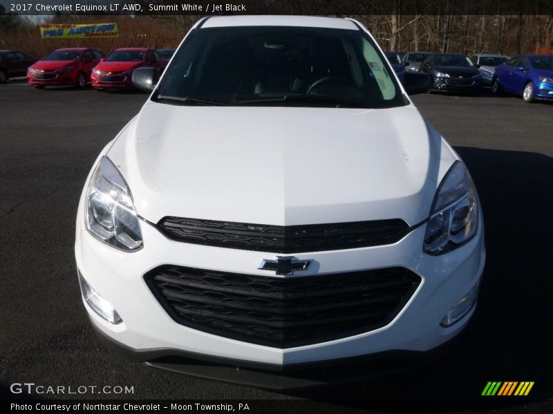 Summit White / Jet Black 2017 Chevrolet Equinox LT AWD