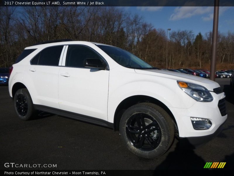 Summit White / Jet Black 2017 Chevrolet Equinox LT AWD