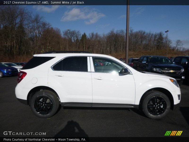 Summit White / Jet Black 2017 Chevrolet Equinox LT AWD