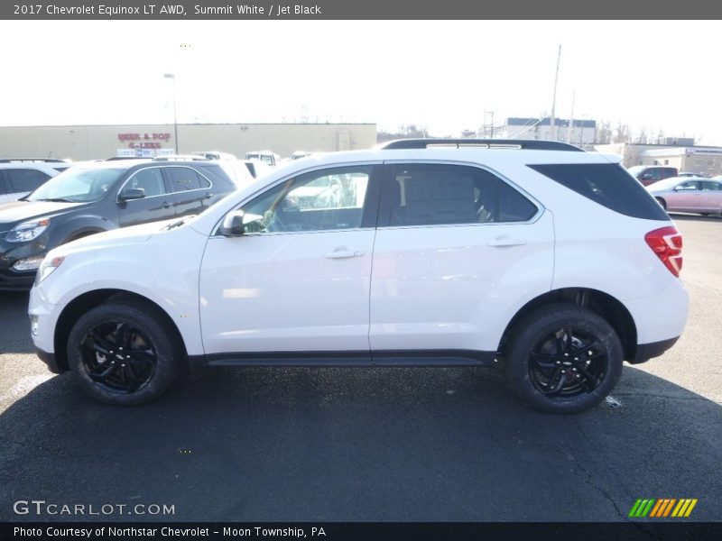 Summit White / Jet Black 2017 Chevrolet Equinox LT AWD