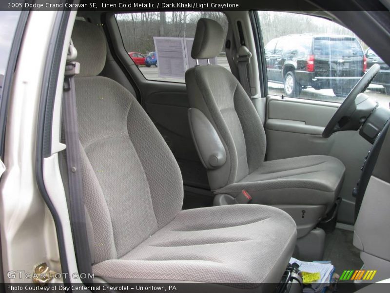 Linen Gold Metallic / Dark Khaki/Light Graystone 2005 Dodge Grand Caravan SE