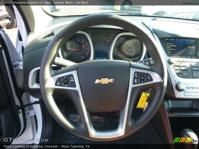 Summit White / Jet Black 2017 Chevrolet Equinox LT AWD