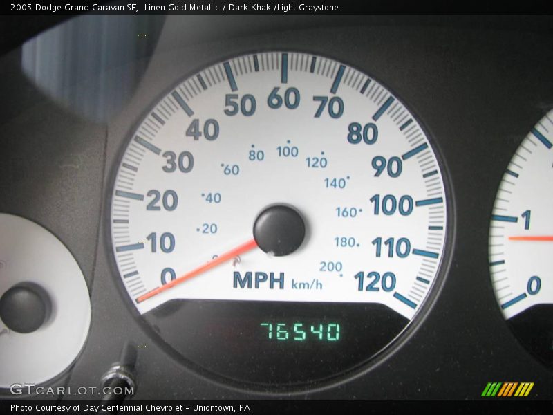 Linen Gold Metallic / Dark Khaki/Light Graystone 2005 Dodge Grand Caravan SE