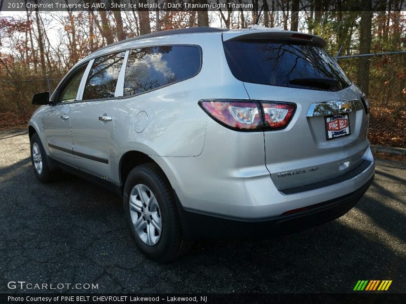 Silver Ice Metallic / Dark Titanium/Light Titanium 2017 Chevrolet Traverse LS AWD