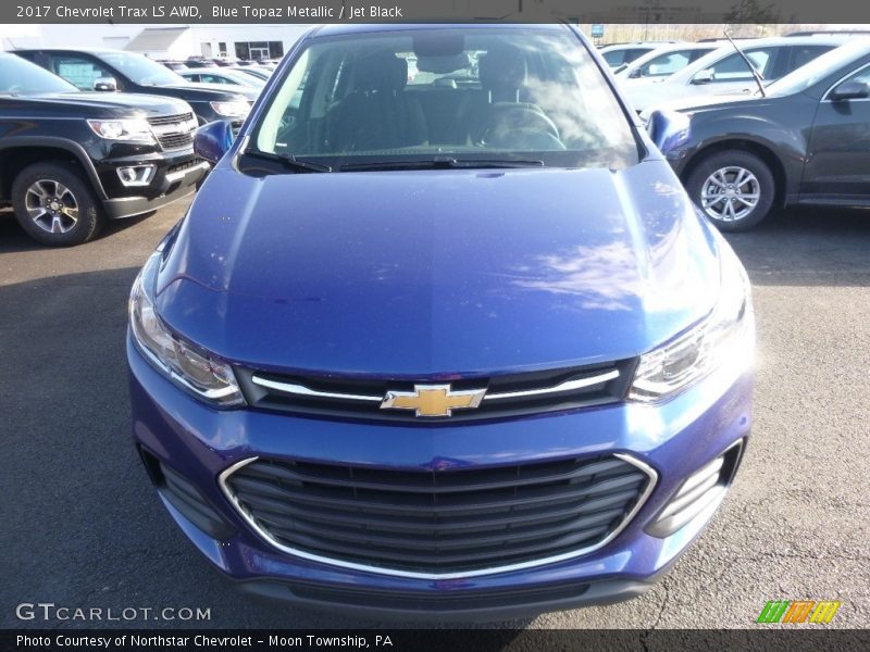Blue Topaz Metallic / Jet Black 2017 Chevrolet Trax LS AWD