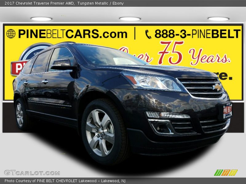 Tungsten Metallic / Ebony 2017 Chevrolet Traverse Premier AWD