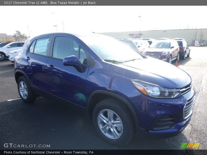 Blue Topaz Metallic / Jet Black 2017 Chevrolet Trax LS AWD