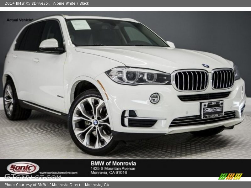 Alpine White / Black 2014 BMW X5 sDrive35i