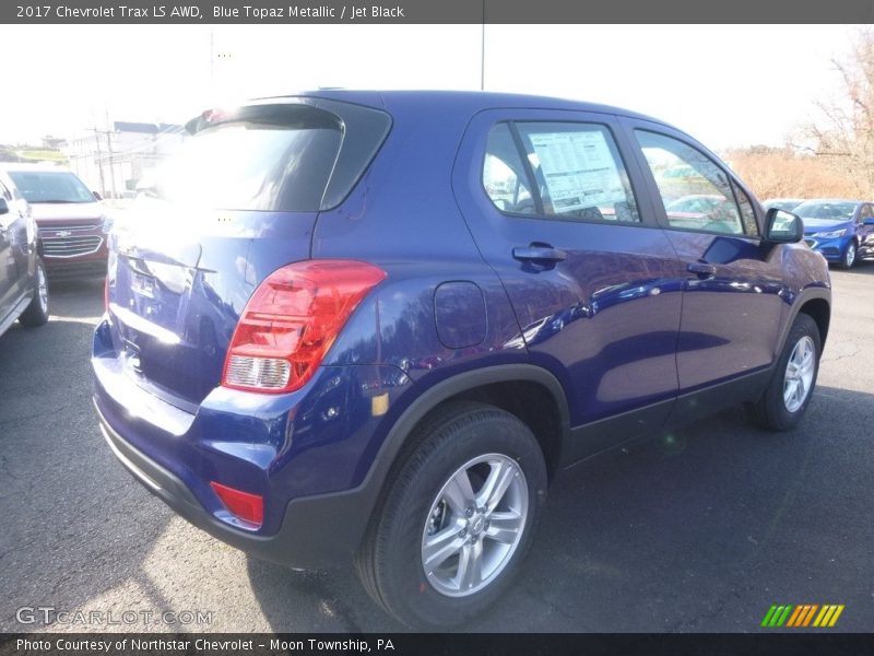 Blue Topaz Metallic / Jet Black 2017 Chevrolet Trax LS AWD