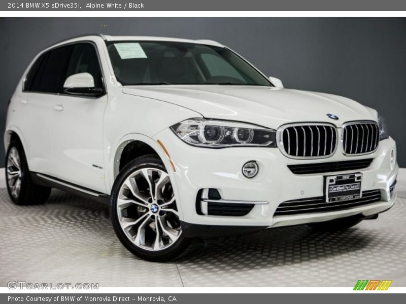 Alpine White / Black 2014 BMW X5 sDrive35i