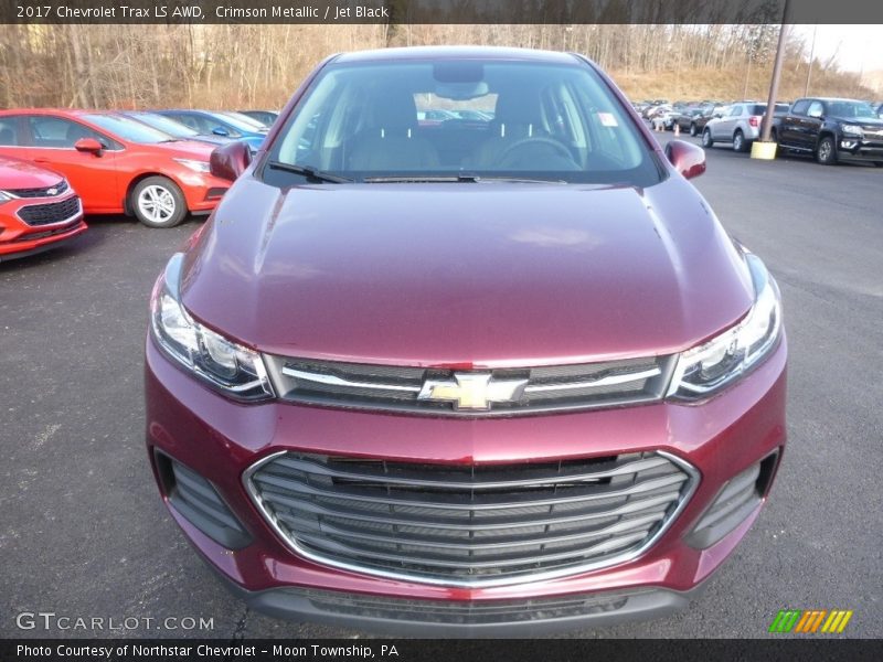 Crimson Metallic / Jet Black 2017 Chevrolet Trax LS AWD