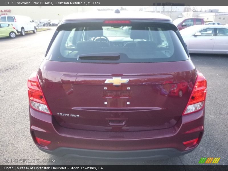 Crimson Metallic / Jet Black 2017 Chevrolet Trax LS AWD