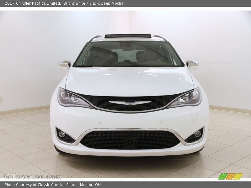 Bright White / Black/Deep Mocha 2017 Chrysler Pacifica Limited