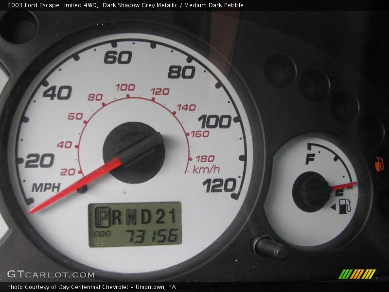 Dark Shadow Grey Metallic / Medium Dark Pebble 2003 Ford Escape Limited 4WD