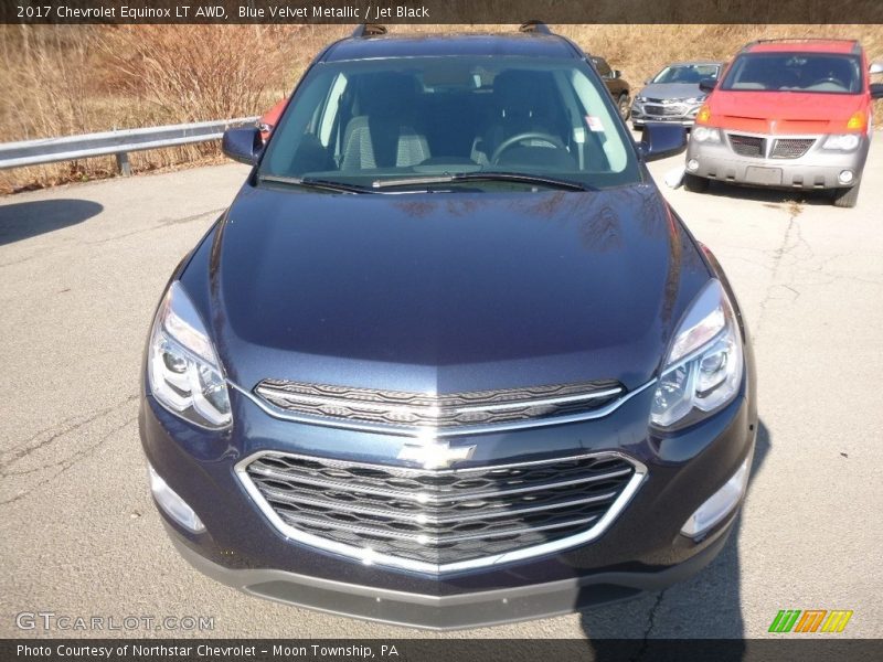 Blue Velvet Metallic / Jet Black 2017 Chevrolet Equinox LT AWD