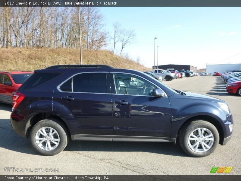 Blue Velvet Metallic / Jet Black 2017 Chevrolet Equinox LT AWD