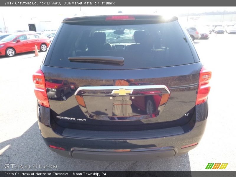 Blue Velvet Metallic / Jet Black 2017 Chevrolet Equinox LT AWD