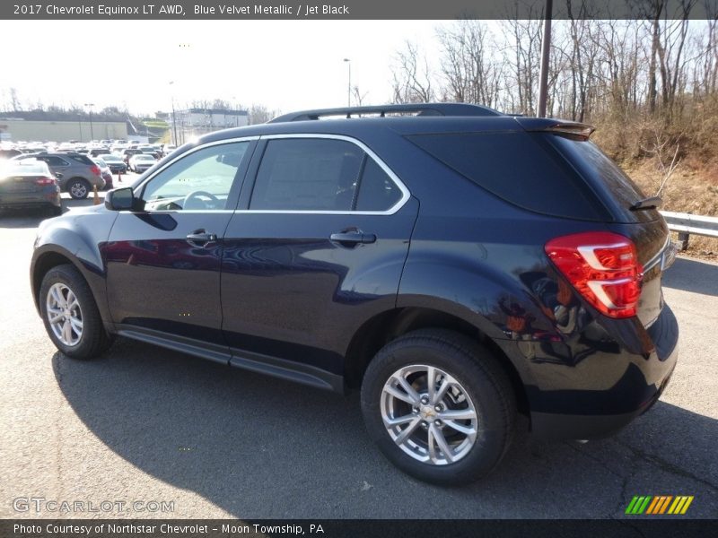 Blue Velvet Metallic / Jet Black 2017 Chevrolet Equinox LT AWD