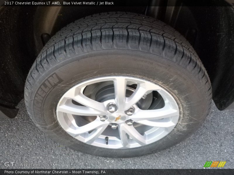 Blue Velvet Metallic / Jet Black 2017 Chevrolet Equinox LT AWD