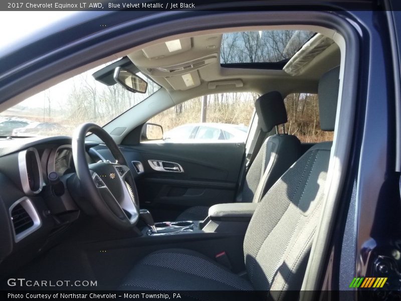 Blue Velvet Metallic / Jet Black 2017 Chevrolet Equinox LT AWD