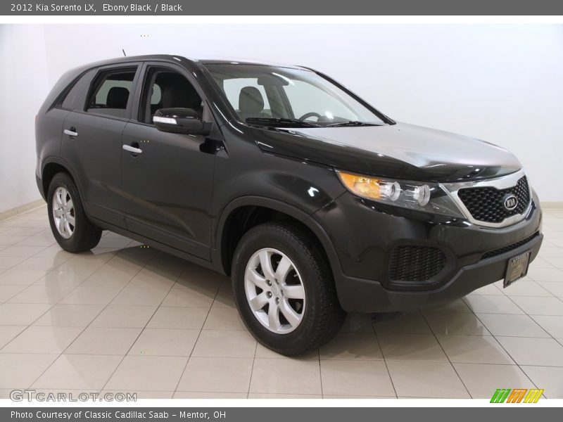 Ebony Black / Black 2012 Kia Sorento LX
