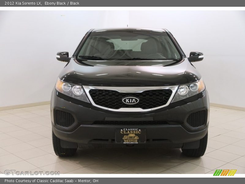 Ebony Black / Black 2012 Kia Sorento LX