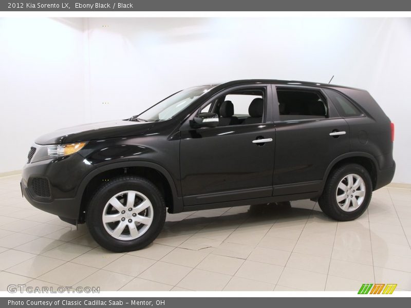 Ebony Black / Black 2012 Kia Sorento LX