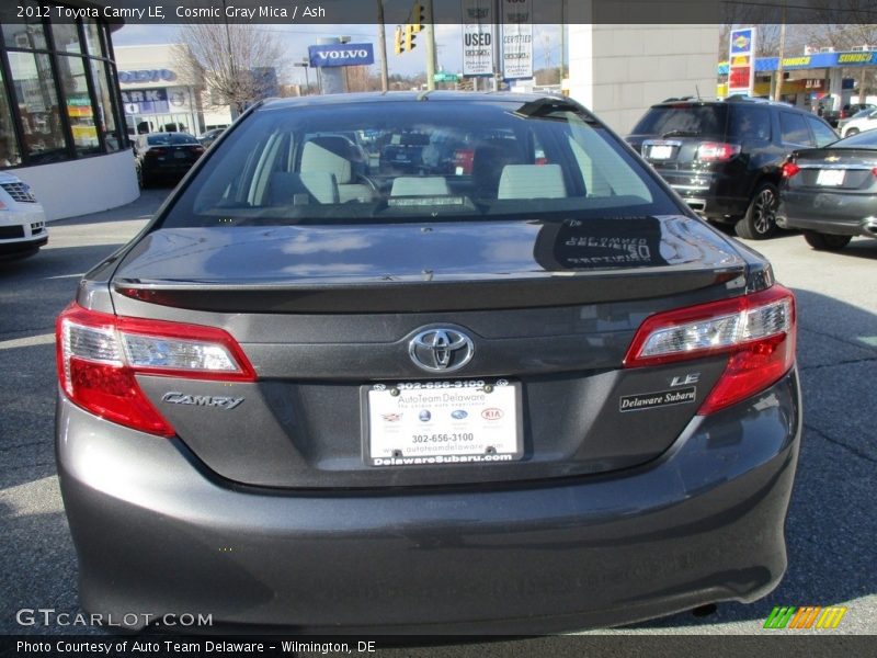 Cosmic Gray Mica / Ash 2012 Toyota Camry LE