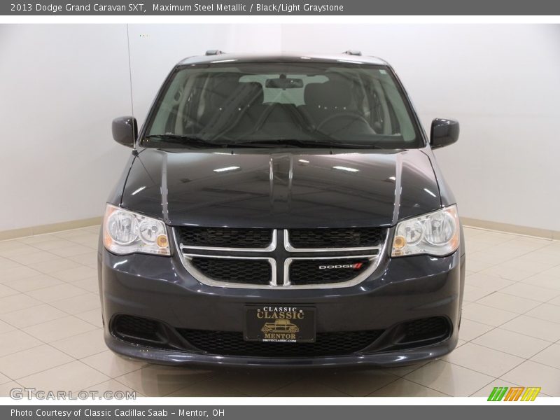 Maximum Steel Metallic / Black/Light Graystone 2013 Dodge Grand Caravan SXT