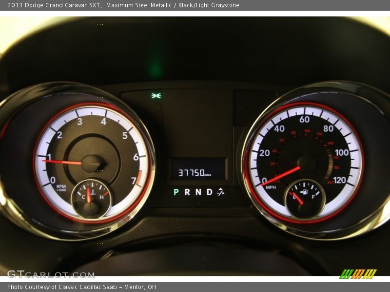 Maximum Steel Metallic / Black/Light Graystone 2013 Dodge Grand Caravan SXT
