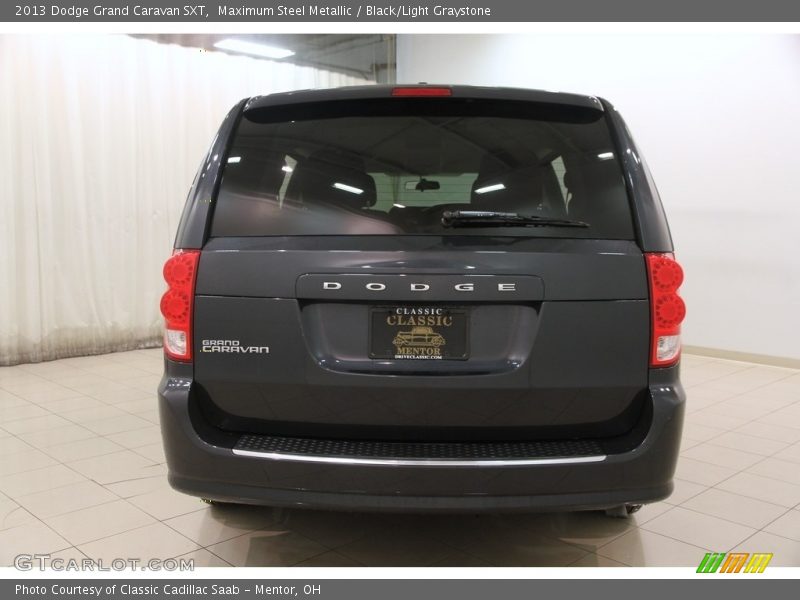 Maximum Steel Metallic / Black/Light Graystone 2013 Dodge Grand Caravan SXT