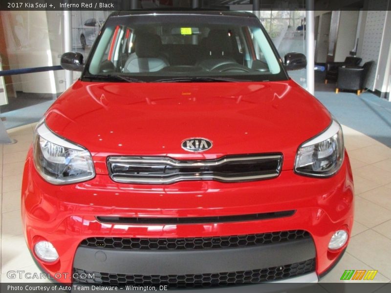 Inferno Red / Black 2017 Kia Soul +