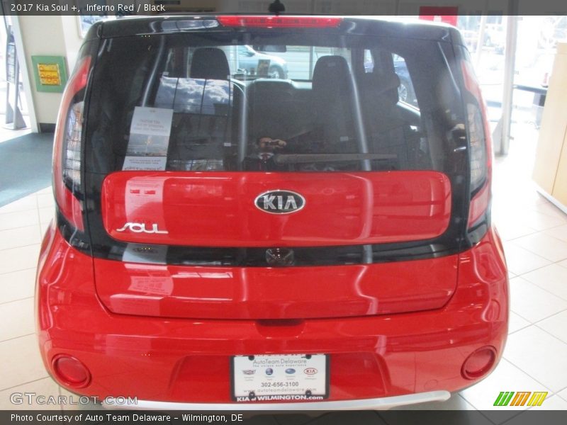 Inferno Red / Black 2017 Kia Soul +