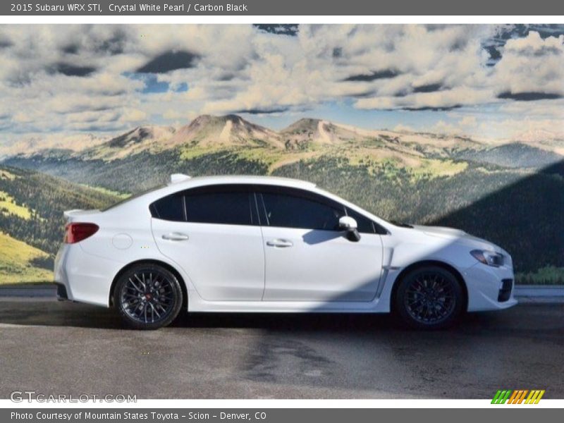Crystal White Pearl / Carbon Black 2015 Subaru WRX STI