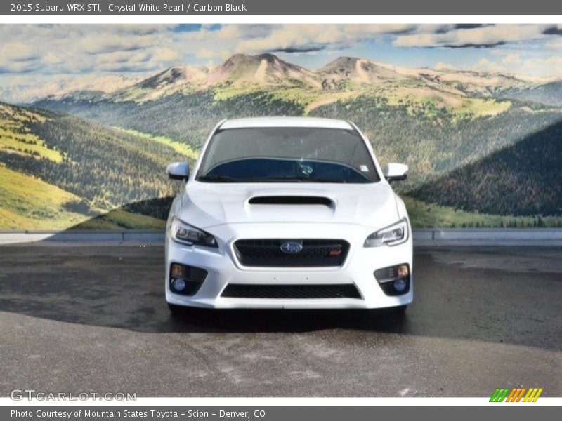 Crystal White Pearl / Carbon Black 2015 Subaru WRX STI